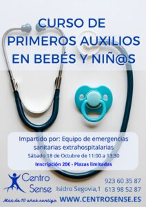 curso de primeros auxilios en bebés y niños